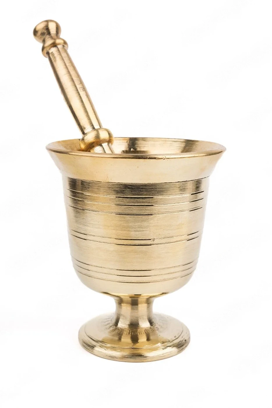 Pirinç Havan No 8, Mega 4.5 Kğ, 18 Cm Boy, 14 Cm Ağız, 28 Cm Tokmak