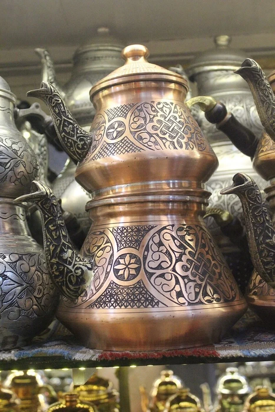 Bakır Çaydanlık Selçuk Motif