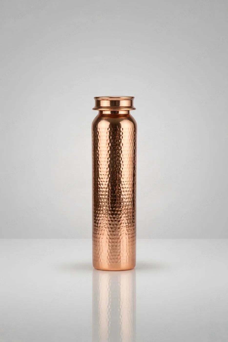 Bakır Şişe/Suluk Çekiçli Desen 550 Ml