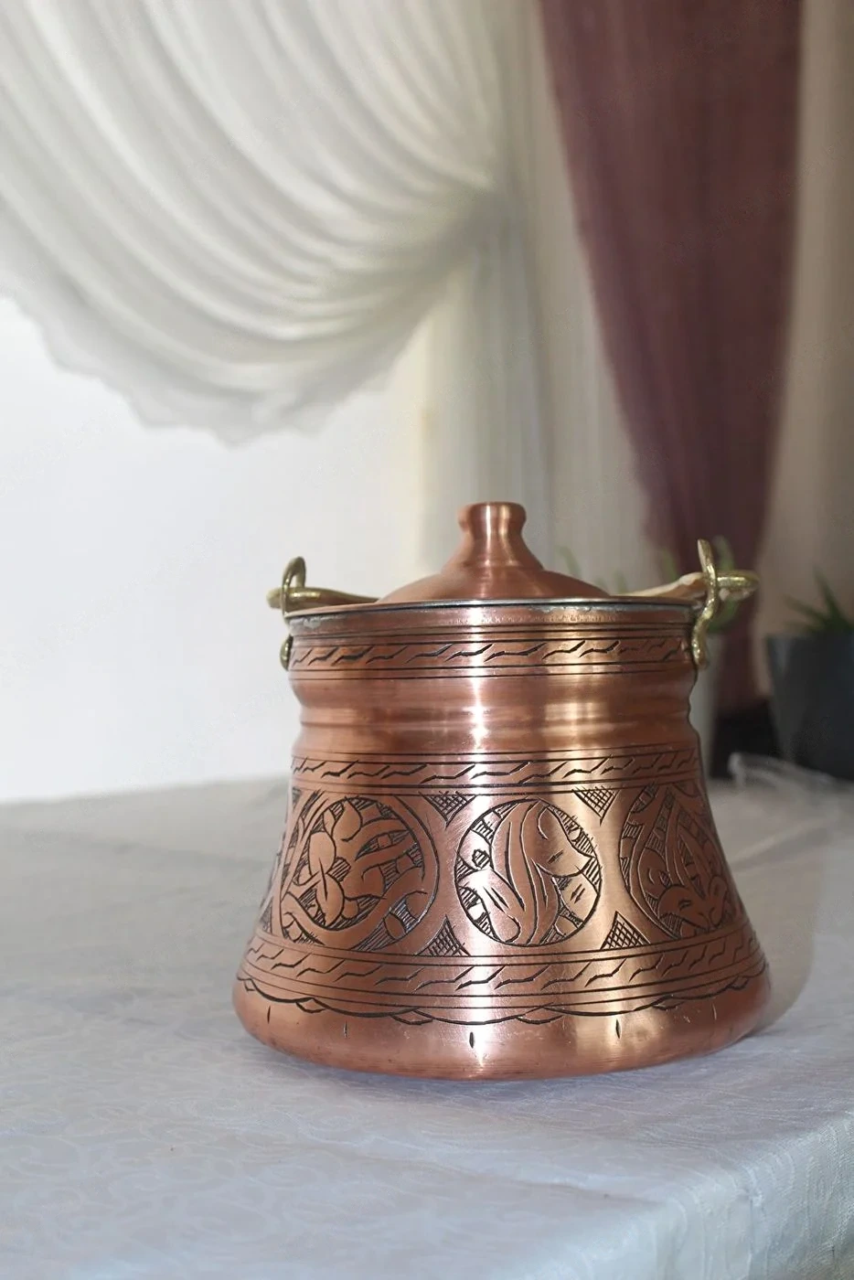 Bakır Bakraç Oyma 5 Kğ"lik