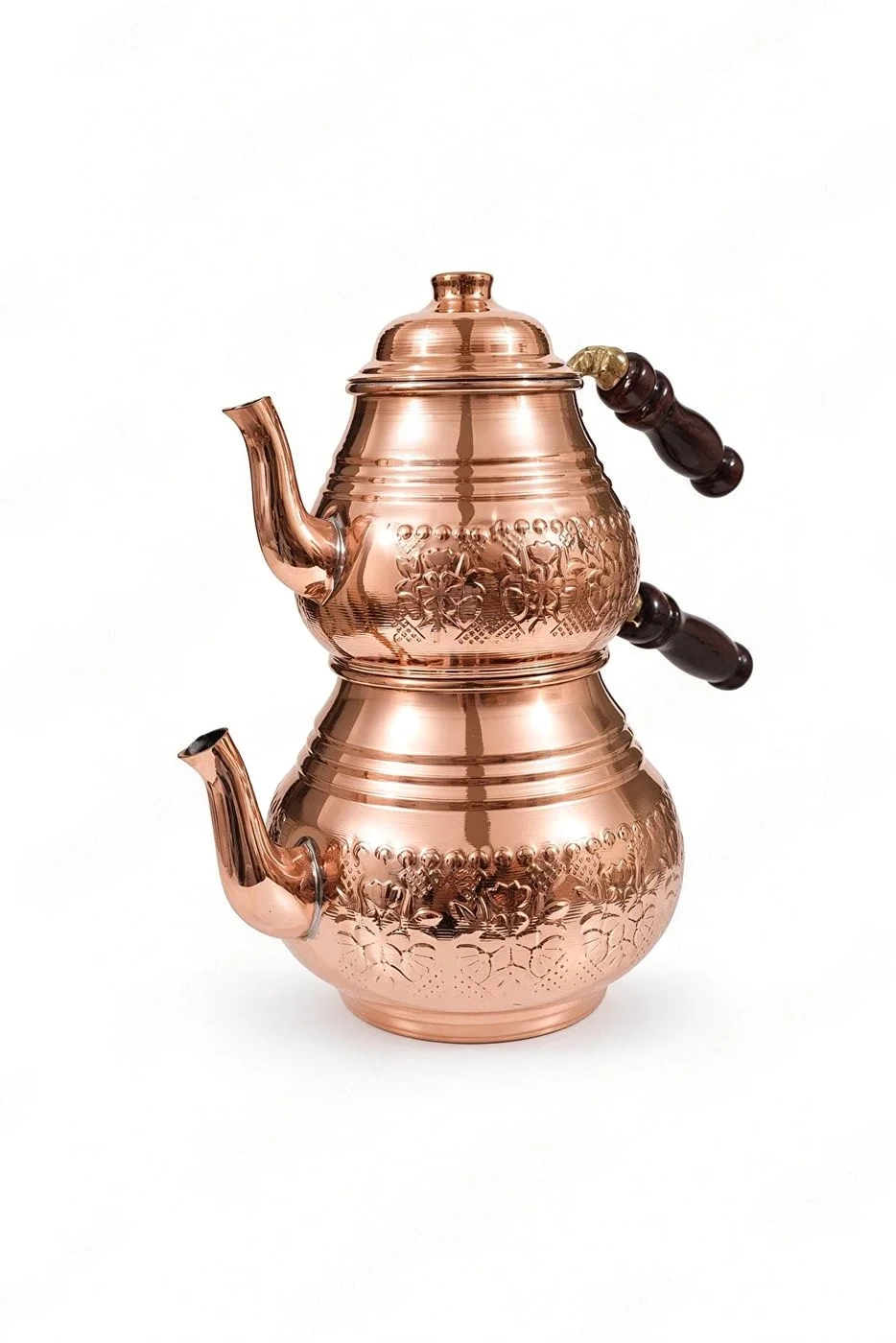 Bakır Baskı Desenli Çaydanlık 2.8 LT Kaplamasız