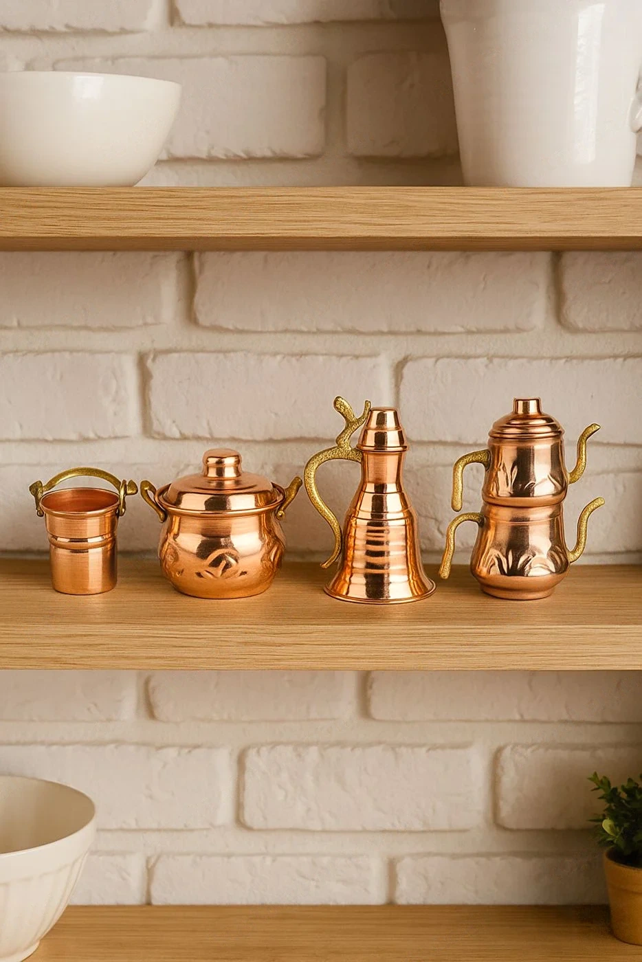 BAKIR DEKORATİF BİBLO SET N7